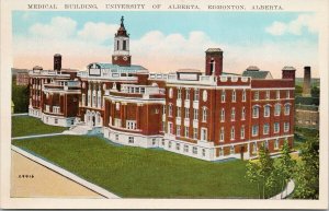 Edmonton AB Medical Building University of Alberta U of A Unused Postcard F76