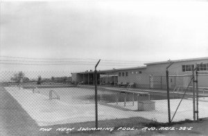 1950s Ajo Arizona New Swimming Pool occupation 38E RPPC Postcard 25-12121