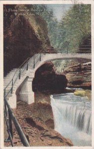 New York Watkins Glen Flving Stair At Rainbow Falls 1912