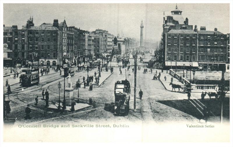 Ireland   Dublin  O'Connor Bridge and   Sackville St.