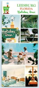 LEESBURG, Florida FL ~ Roadside HOLIDAY INN Hotel Motel Pool  3½x8¼  Postcard