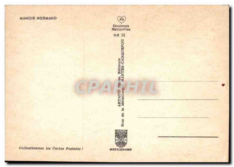 Postcard Modern Manoir Normand