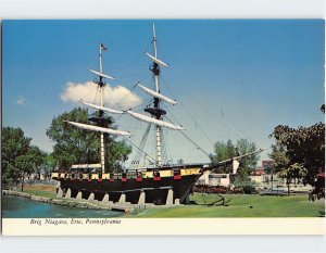 Postcard Preserved Ship of Commodore Perry Brig Niagara Erie Pennsylvania USA