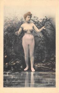 Nude Women Fishing Poles Set of Six Postcards