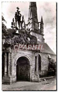 Old Postcard Carnac (Marbihan) The Porch Church I