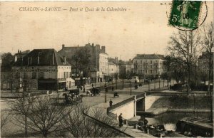 CPA Chalon sur Saone Pont le Quai de la Colombiere FRANCE (952686)