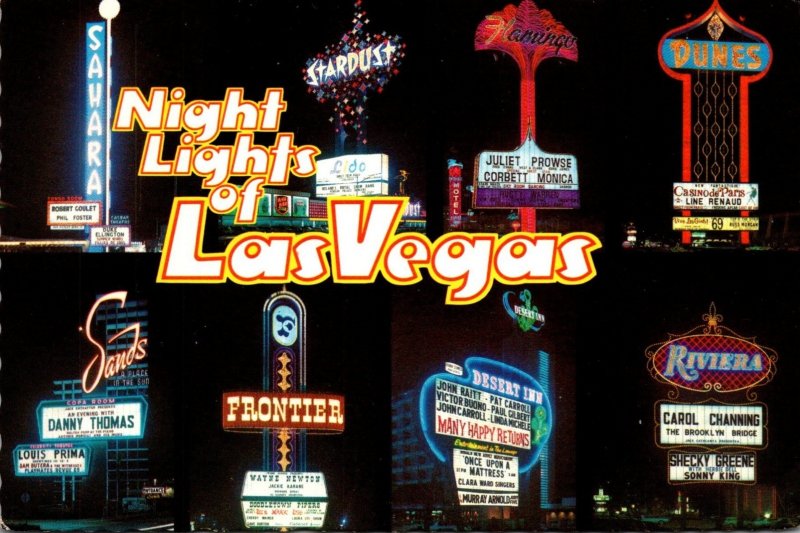 Nevada Las Vegas Night Lights Casino Multi Views