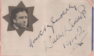 Walter Widdop BBC Radio Opera Tenor Old Hand Signed Autograph