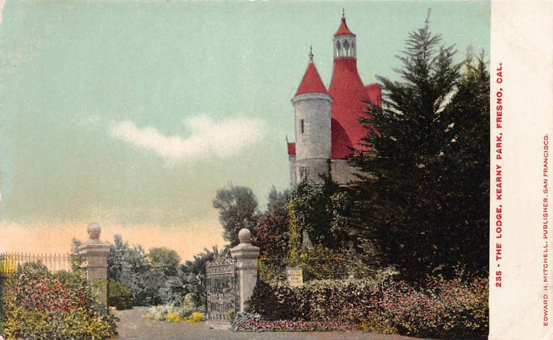 The Lodge, Kearny Park, Fresno, California, Early Postcard, Unused