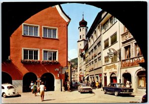 M-57845 View from the market square to the Church of Our Lady Feldkirch Austria