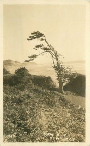 Beautiful scenic Beach Scene Newport Oregon C-1910 RPPC Photo Postcard 9235