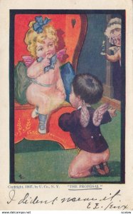 Cherub Boy & Girl , The Proposal , 1908