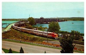 Postcard TRAIN SCENE Fort Madison Iowa IA AS2882