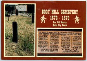 Postcard - Boot Hill Cemetery, Boot Hill Museum - Dodge City, Kansas