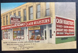 Mint Usa Advertising Picture Postcard Burl & Kenney Cash Registers Store Equipme