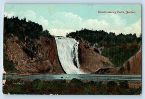 Quebec Canada Postcard View Of Montmorency Falls Waterfall c1910's Antique