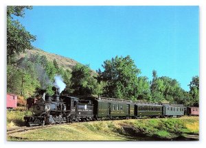 Narrow Gauge Passenger Train Colorado Railroad Museum Postcard Railroad Train