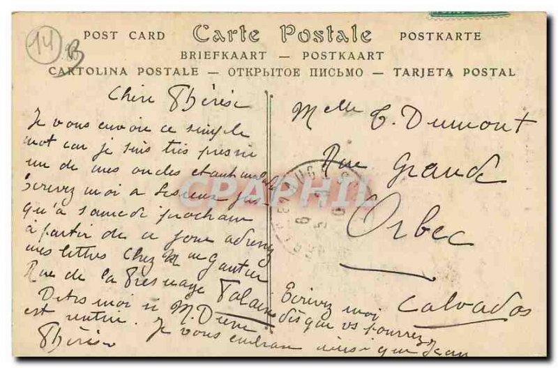 Old postcard Lisieux Eglise Saint Jacques