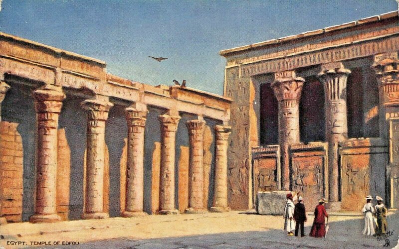 EGYPT~TEMPLE OF EDFOU~TUCK PICTURESQUE EGYPT POSTCARD