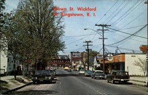 North Kingstown Rhode Island RI Classic Cars Station Wagon Vintage Postcard