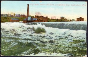 New York OGDENSBURG City Water Works and Dam Oswegatchie River - DB - pm1909