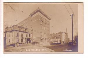 Real Photo, Odd Fellows Building, M N Conger