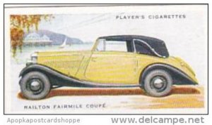 Player Cigarette Card Motor Cars 2nd Series No 36 Railton Fairmile Coupe