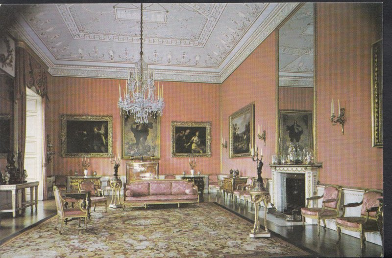 Staffordshire Postcard - The Red Drawing Room, Shugborough  DR712