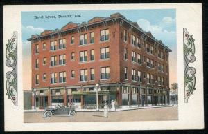 Decatur Alabama al Hotel Lyons 1920s old postcard #1