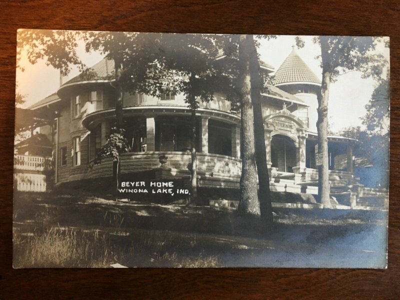 RPPC 1918 Beyer Home, Winona Lake, IN