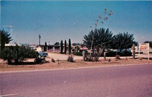 Postcard 1950s Arizona Benson Valley High Trailer Court Auto McGrew AZ24-2332
