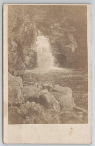 RPPC Beautiful New England Waterfalls Real Photo Postcard Q30