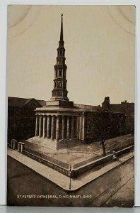 Cincinnati Ohio St. Peter's Cathedral Postcard J18