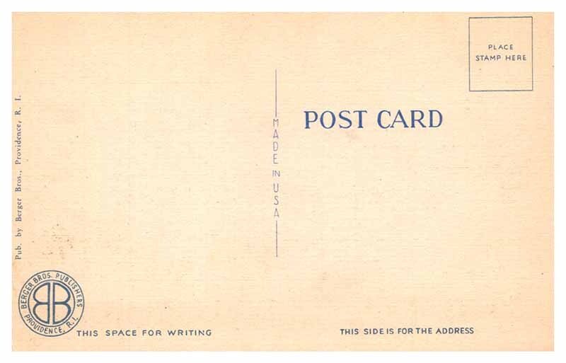 Postcard BUILDING SCENE Providence Rhode Island RI AQ8376