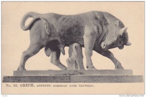 Tombeau Avec Taureau, Athenes, Greece, 1900-1910s