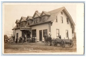 c1910's Hotel Brown Deer Horse Wagon Milwaukee Wisconsin WI RPPC Photo Postcard 