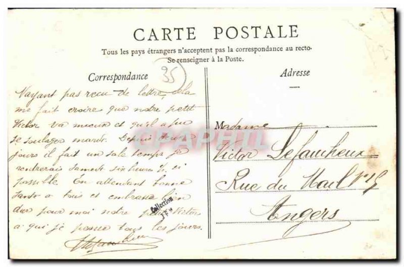 Old Postcard Rennes Janze The Church