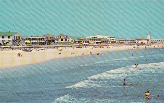 Florida Jacksonville Beach Showing Sun Bathers