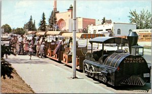 The Last Chancer Train and Civic Center, Helena MT Vintage Postcard Q54
