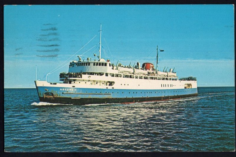 M.V.S. ABEGWEIT Ice Breaker Ferry Passenger NB to PEI pm1965 Chrome 1950s-1970s