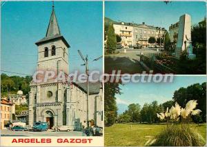 Modern Postcard Argeles Gazost Church City HOtel Park