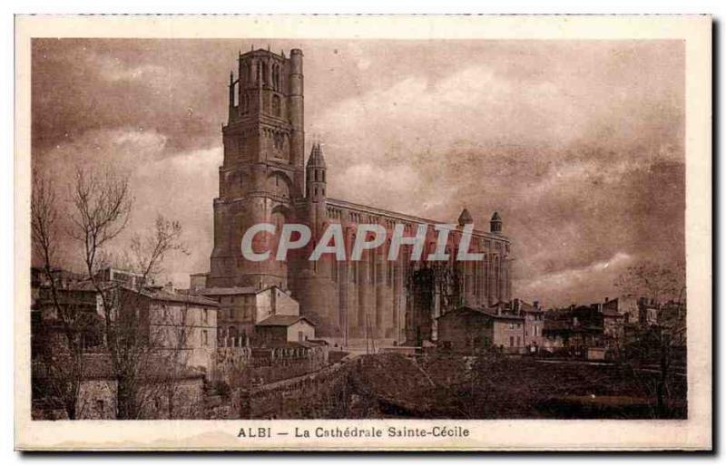 Old Postcard Albi La Cathedrale Saint Cecile