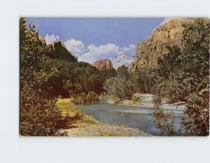 Postcard Though a strangely colored land Zion National Park Utah USA