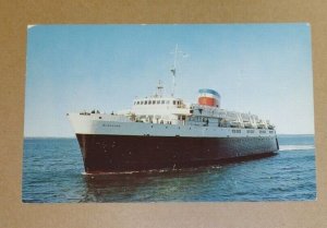 POSTCARD UNUSED - THE BLUENOSE FERRY - BTW, BAR HARBOE ME & YARMOUTH, N.S, CAN