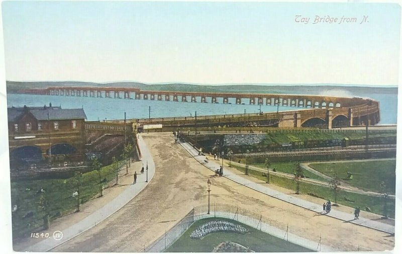 Vintage Postcard Tay Bridge From the North Dundee New Unused VGC