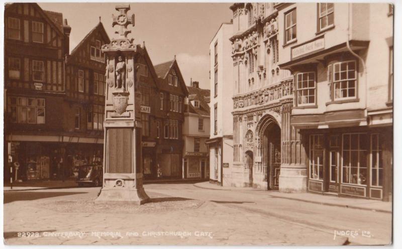 Kent; Canterbury, Memorial & Christchurch Gate RP PPC By Judges, Unposted