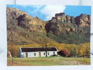 Vintage Postcard Old Farmhouse Cedarberg Cape South Africa