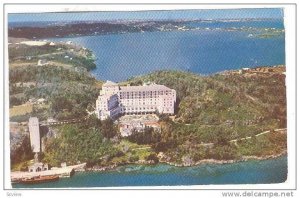 Aerial View of the Castle Harbor Hotel and Harrington Sound, Bermuda, 40-60s