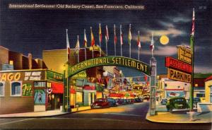 California San Francisco International Settlement Old Barbary Coast 1948