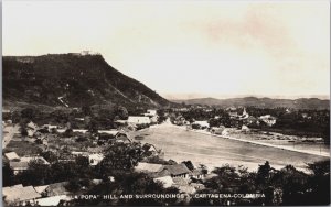 Colombia Cartagena La Popa Hill And Surroundings Vintage RPPC C131